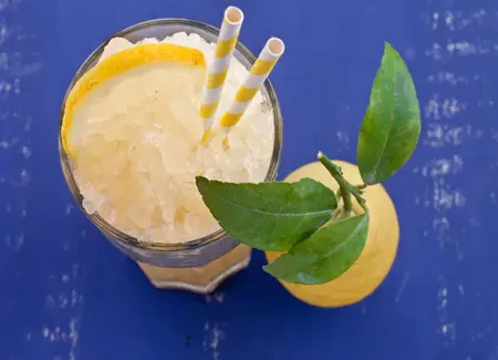 Granité de poires au citron vert