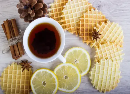 Gaufrettes au citron