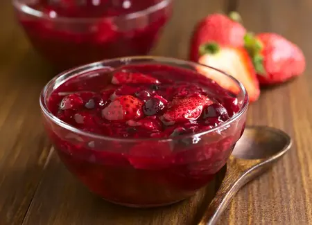 Compote ananas fraises