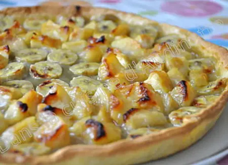 Tarte pomme rhubarbe