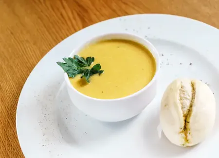 Soupe de potiron au lait