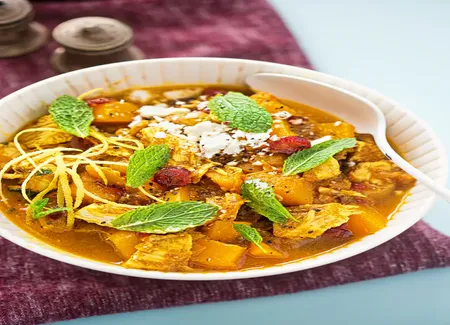 Tajine de poulet au potiron