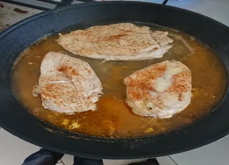 Filets de poulet au camembert