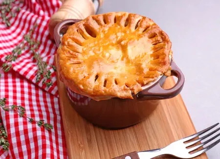 Tourte de pommes de terre au bleu