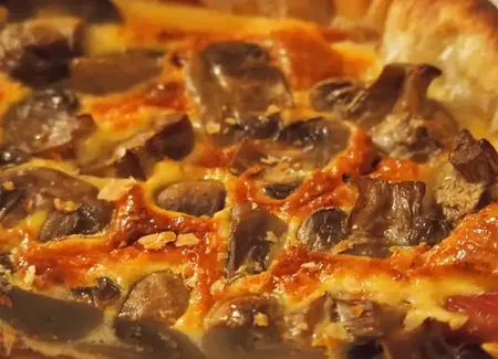 Tarte serrano - champignons