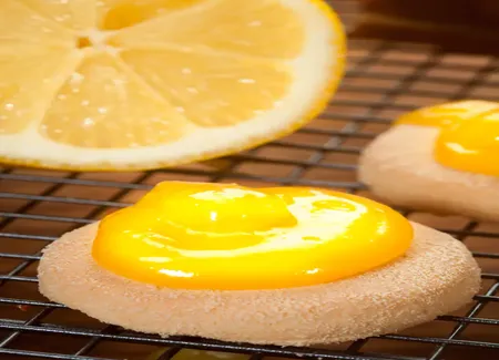 Petits sablés au lemon curd