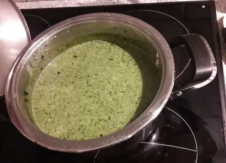 Potage aux épinards