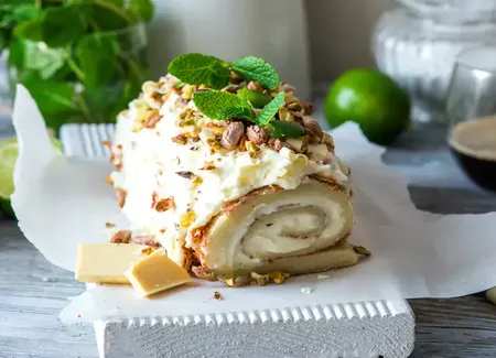 Bûche mangue-chocolat