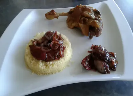 Canard aux figues farci de son foie