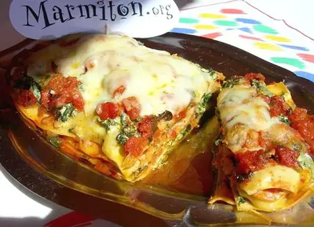 Lasagnes au saumon fumé, épinards et mascarpone