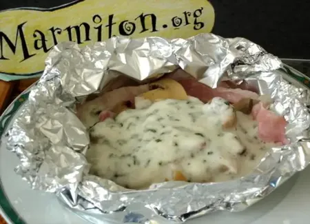 Jambon sauce forestière