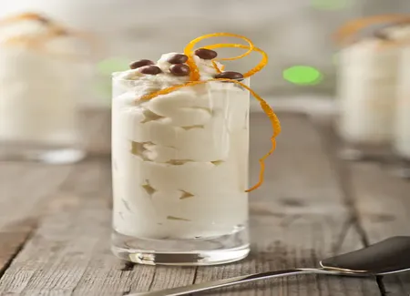 Mousse au chocolat blanc