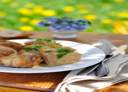 Poulet au cidre maison