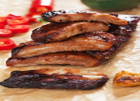 Travers de porc au miel express