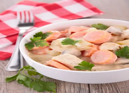 Blanquette de poulet vite faite