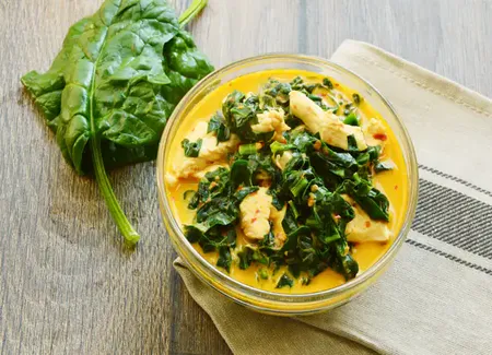 Curry d'épinards vite fait
