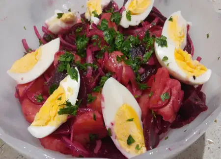 Salade betterave pommes de terre