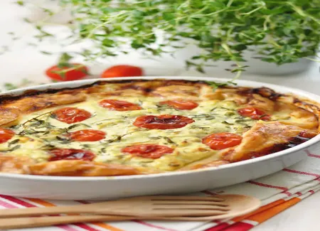 Tarte facile poireaux tomates