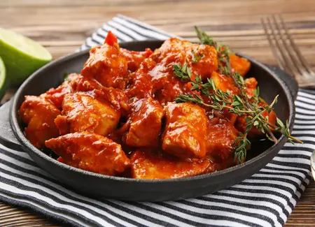 Escalopes de poulet à l'indienne