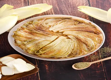 Tarte tatin aux endives et chavignol