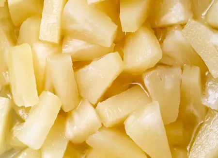 Ananas au sirop (ou autres fruits)