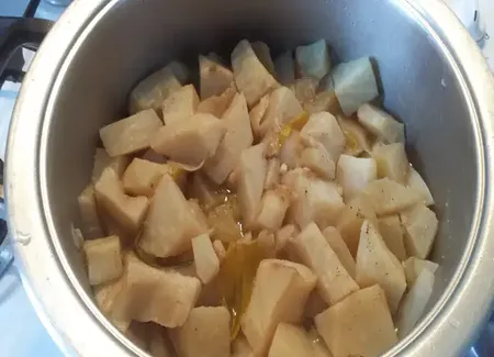 Sauté de céleri aux pommes