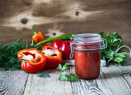 Conserve de poivrons