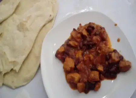 Ragoût poulet et haricots rouges