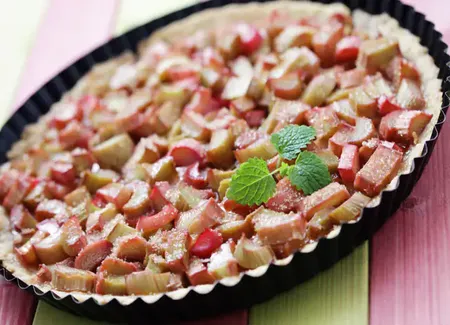 Tarte à la rhubarbe de jeanne