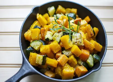 Courges sautées toutes simples