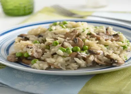 Risotto aux petits pois et au parmesan