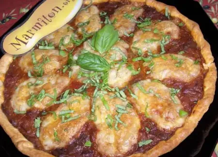 Tarte à la riste d'aubergine