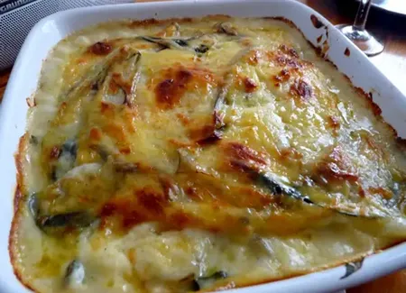 Gratin de blettes à la béchamel