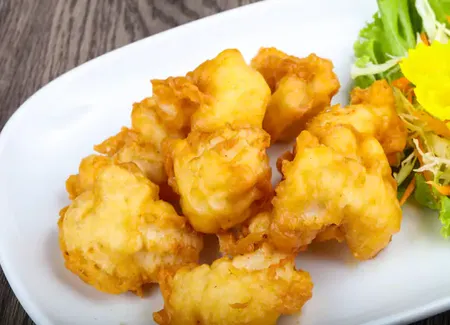 Beignets de crevettes sans oeuf et sans gluten
