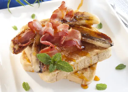 Pain perdu aux lardons