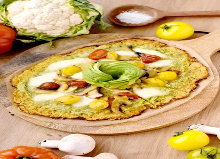 Pizza chou-fleur et roquette