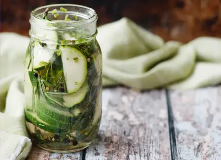 Courgettes à la sauce aigre douce