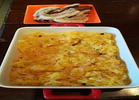 Choucroute de papayes vertes
