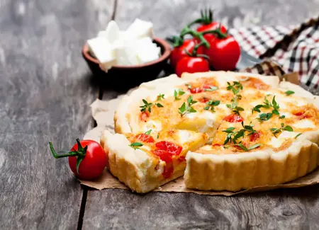 Tarte moutarde tomates chèvre