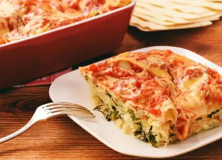 Lasagne aux courgettes et chèvre frais