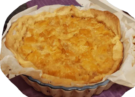 Tarte mangue chocolat blanc