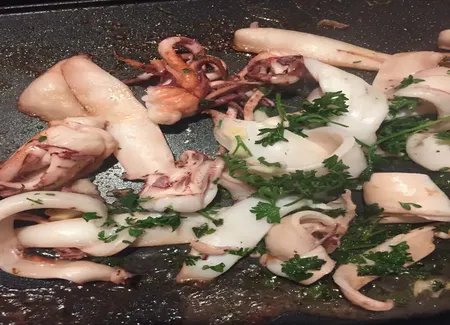 Encornets à la plancha façon mama