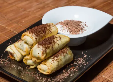 Nems banane-chocolat