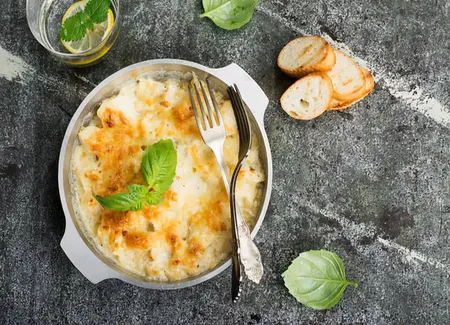 Gratin de poisson et de fruits de mer