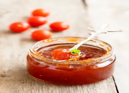 Confiture de tomates, pommes et citron