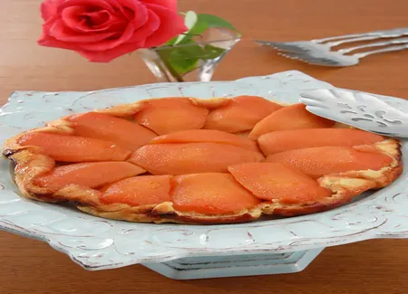 Tarte aux coings caramélisés