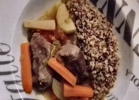 Joues de porc façon couscous