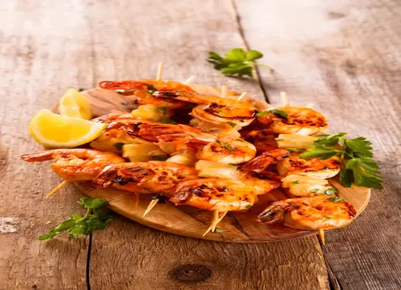 Crevettes marinées