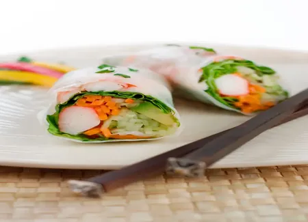 Rouleaux de printemps au crabe