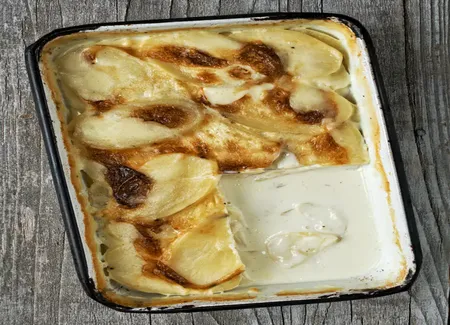 Gratin dauphinois aux oeufs